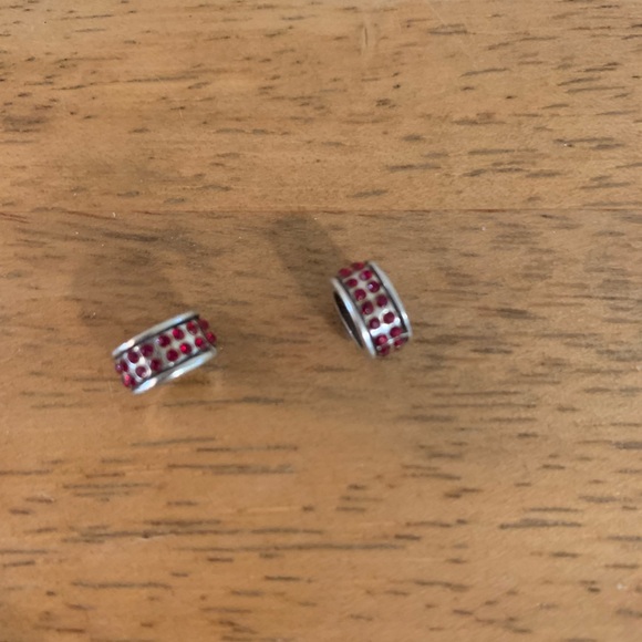 Brighton Flag of Freedom Charm and 2 Red Stopper Charms - Picture 6 of 6